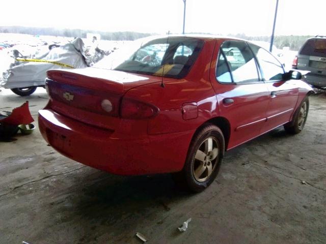 1G1JF52F447229286 - 2004 CHEVROLET CAVALIER L RED photo 4