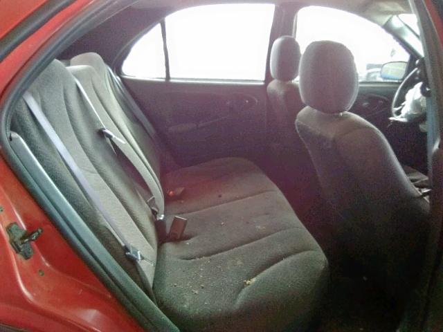 1G1JF52F447229286 - 2004 CHEVROLET CAVALIER L RED photo 6