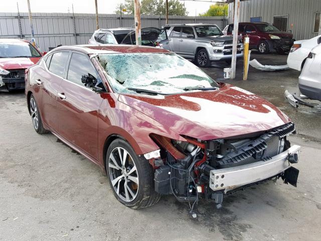 1N4AA6AP0HC399766 - 2017 NISSAN MAXIMA 3.5 BURGUNDY photo 1