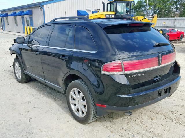 2LMDU68C57BJ22336 - 2007 LINCOLN MKX BLACK photo 3