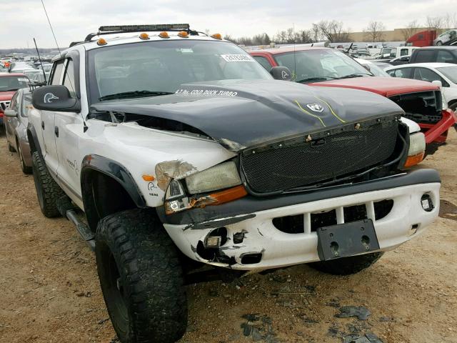 1B7HG38N42S555850 - 2002 DODGE DAKOTA QUA WHITE photo 9