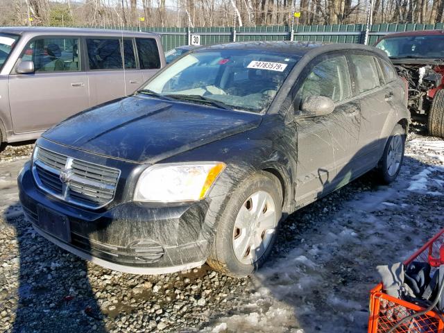 1B3HB48B67D553881 - 2007 DODGE CALIBER SX BLACK photo 2