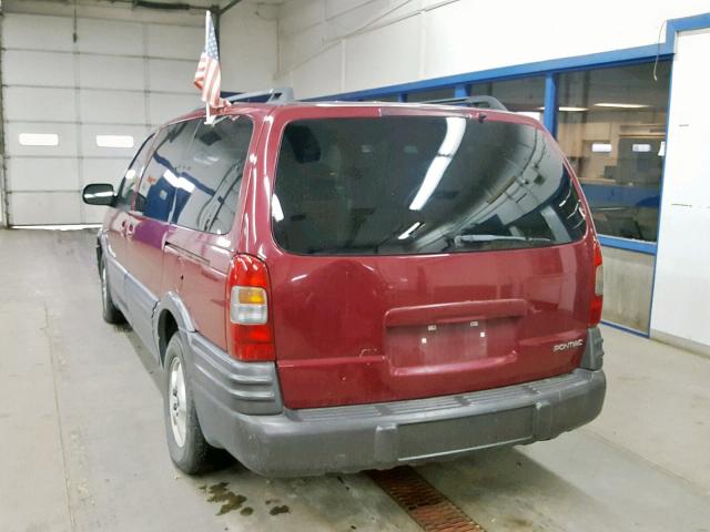 1GMDX03E44D184003 - 2004 PONTIAC MONTANA MAROON photo 3