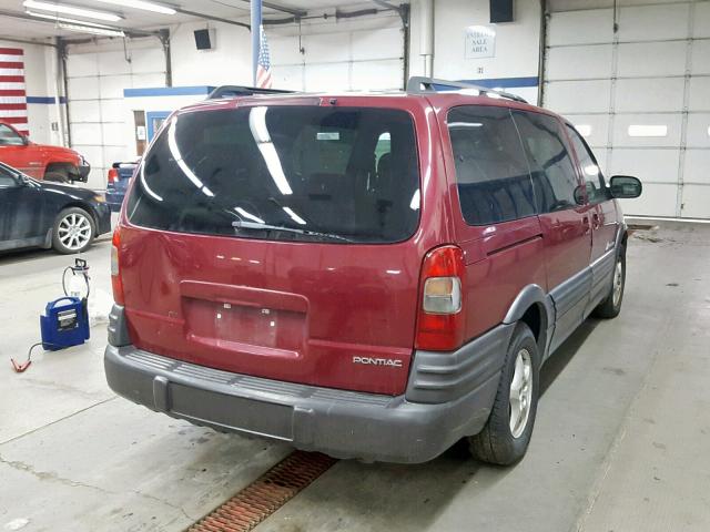 1GMDX03E44D184003 - 2004 PONTIAC MONTANA MAROON photo 4