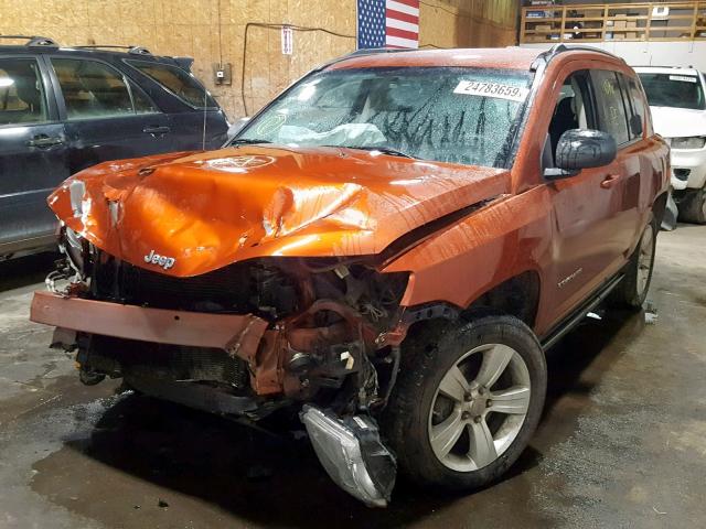 1C4NJDBB6CD569988 - 2012 JEEP COMPASS SP ORANGE photo 2