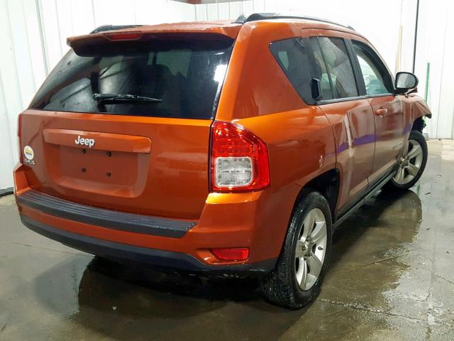 1C4NJDBB6CD569988 - 2012 JEEP COMPASS SP ORANGE photo 4