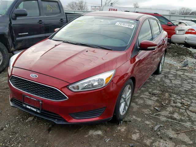 1FADP3F25GL350536 - 2016 FORD FOCUS SE RED photo 2