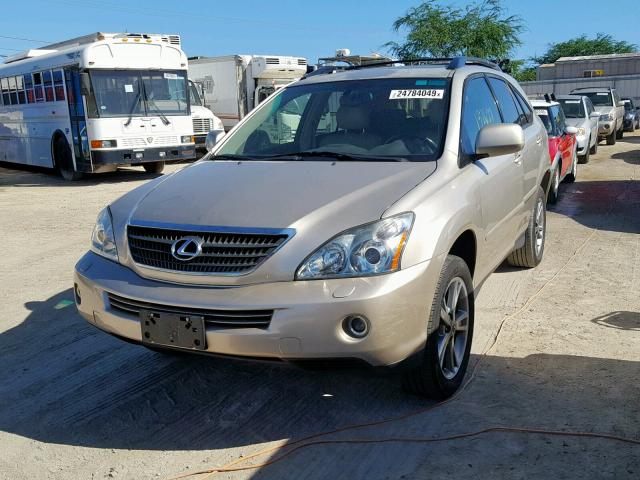 JTJHW31U260026271 - 2006 LEXUS RX 400 GOLD photo 2