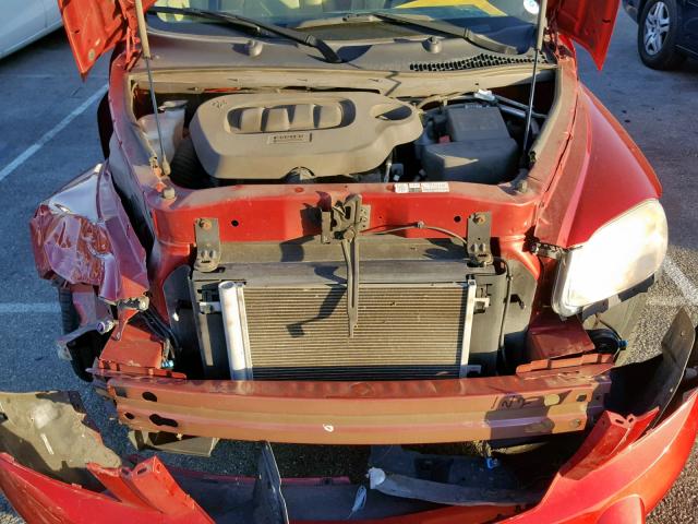 3GNBACDV3AS641254 - 2010 CHEVROLET HHR LT RED photo 7