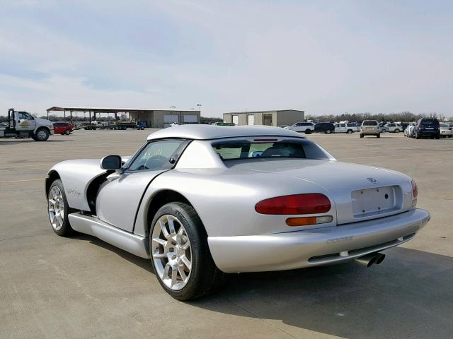 1B3ER65E3XV502924 - 1999 DODGE VIPER RT-1 SILVER photo 3