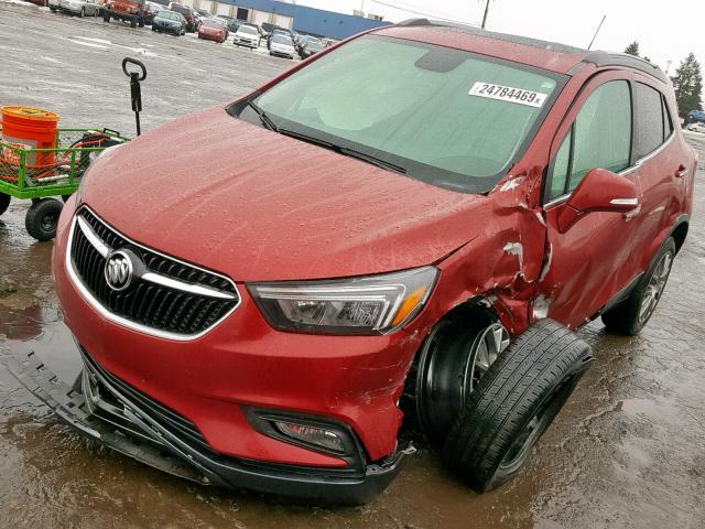 KL4CJ1SB0HB186986 - 2017 BUICK ENCORE SPO RED photo 2