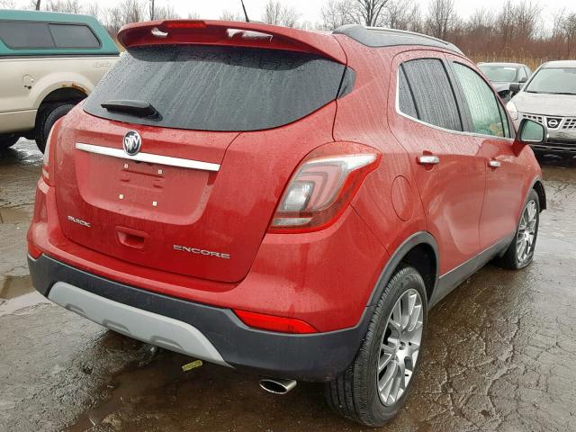 KL4CJ1SB0HB186986 - 2017 BUICK ENCORE SPO RED photo 4