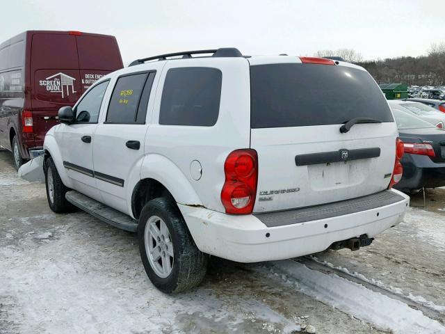 1D8HB48P97F547945 - 2007 DODGE DURANGO SL WHITE photo 3