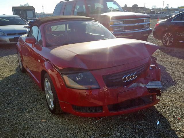 TRUTC28N221012332 - 2002 AUDI TT RED photo 1