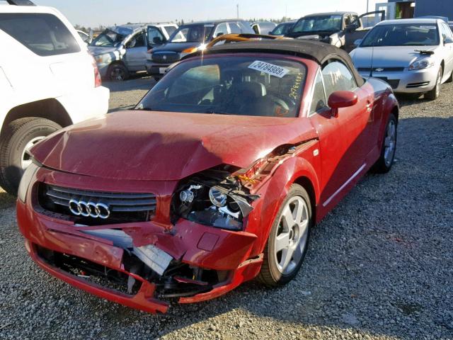 TRUTC28N221012332 - 2002 AUDI TT RED photo 2