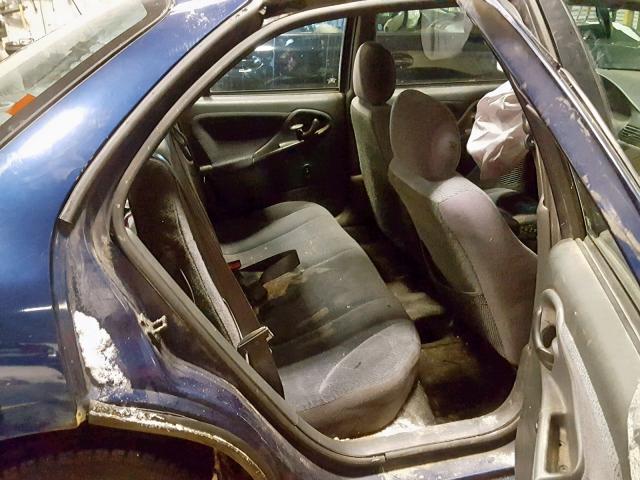 1G1JF524017159747 - 2001 CHEVROLET CAVALIER L BLUE photo 6