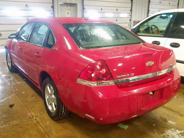 2G1WT58K381201226 - 2008 CHEVROLET IMPALA LT RED photo 3