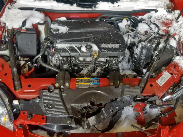 2G1WT58K381201226 - 2008 CHEVROLET IMPALA LT RED photo 7