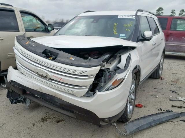 1FM5K7F86DGC09998 - 2013 FORD EXPLORER L Ақ фото 2