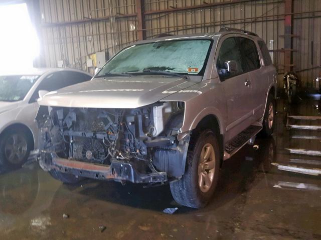 5N1AA0NC1AN607951 - 2010 NISSAN ARMADA SE SILVER photo 2