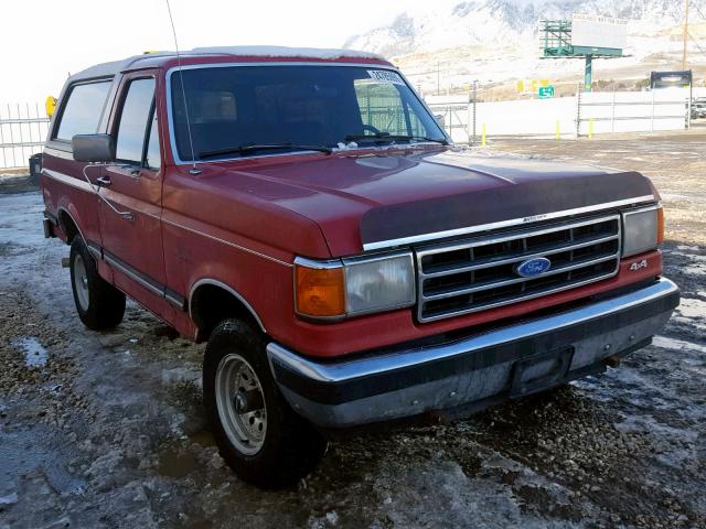 1FMEU15H7MLA52014 - 1991 FORD BRONCO U10 RED photo 1