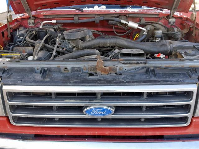 1FMEU15H7MLA52014 - 1991 FORD BRONCO U10 RED photo 7