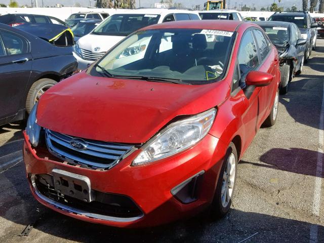 3FADP4BJ6BM223823 - 2011 FORD FIESTA SE RED photo 2