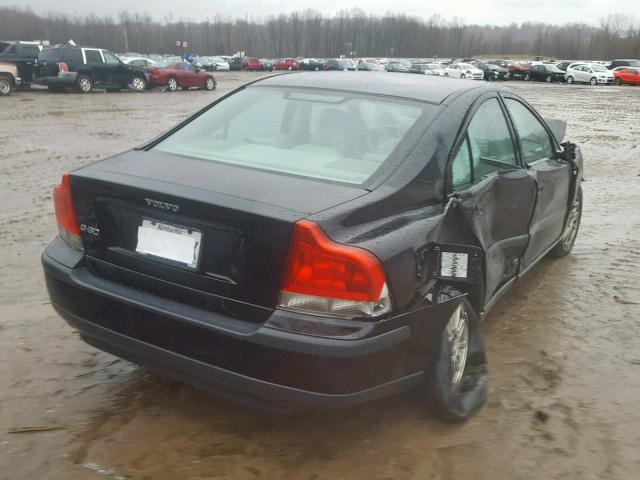 YV1RS61T042315494 - 2004 VOLVO S60 BLACK photo 4