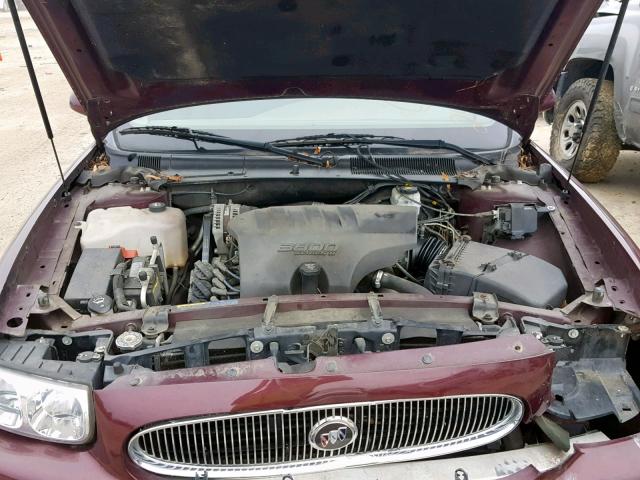 1G4HP52K744176967 - 2004 BUICK LESABRE CU BURGUNDY photo 7