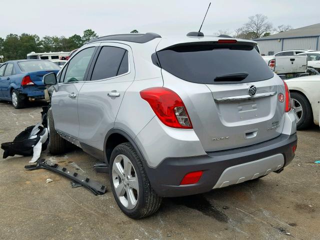 KL4CJCSB0FB193686 - 2015 BUICK ENCORE SILVER photo 3
