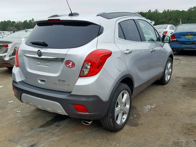 KL4CJCSB0FB193686 - 2015 BUICK ENCORE SILVER photo 4