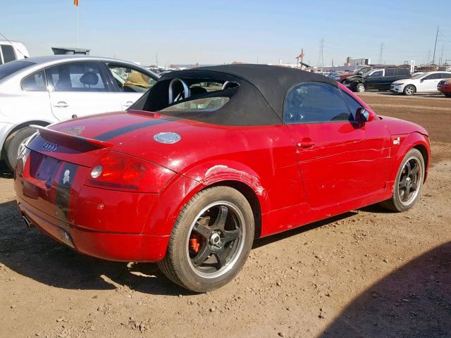 TRUTX28N411023724 - 2001 AUDI TT RED photo 4