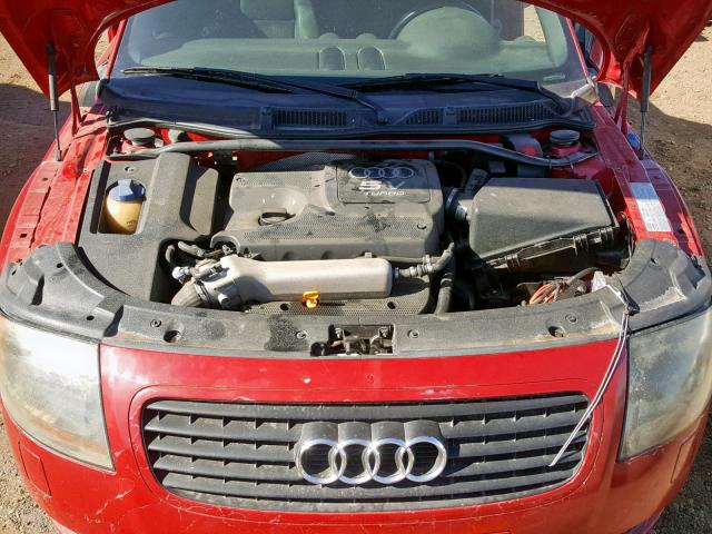 TRUTX28N411023724 - 2001 AUDI TT RED photo 7