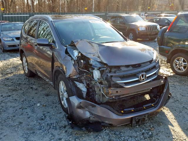 2HKRM4H71EH651796 - 2014 HONDA CR-V EXL BROWN photo 1