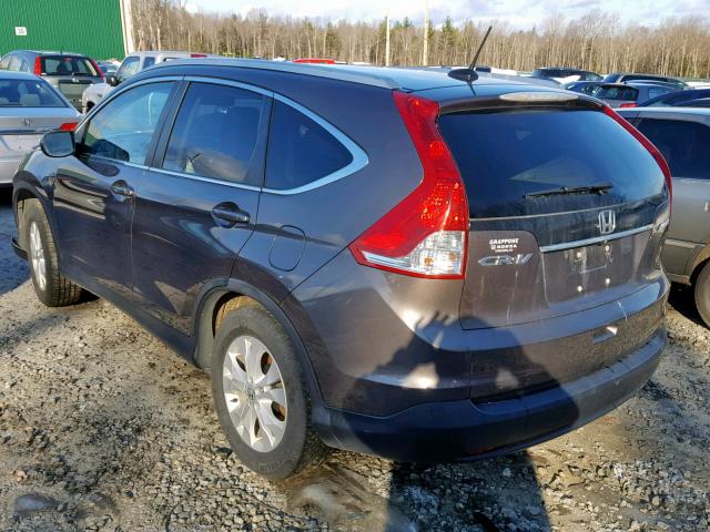 2HKRM4H71EH651796 - 2014 HONDA CR-V EXL BROWN photo 3