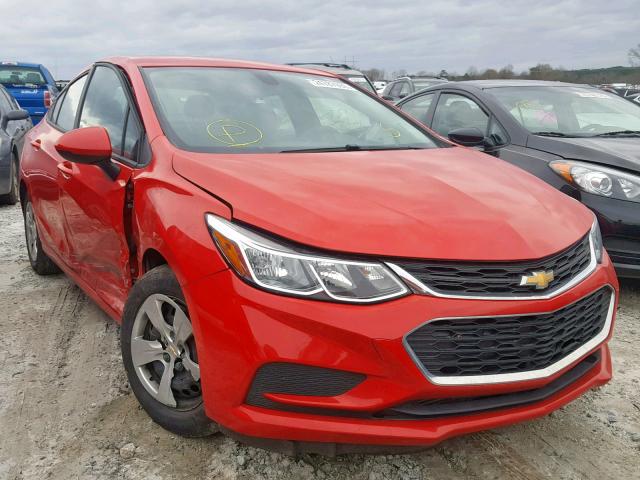 1G1BC5SM1H7155195 - 2017 CHEVROLET CRUZE LS RED photo 1