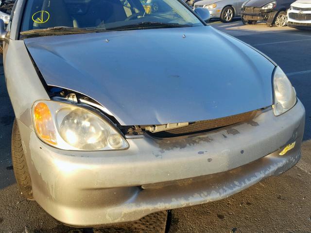 JHMZE13761T000073 - 2001 HONDA INSIGHT SILVER photo 9