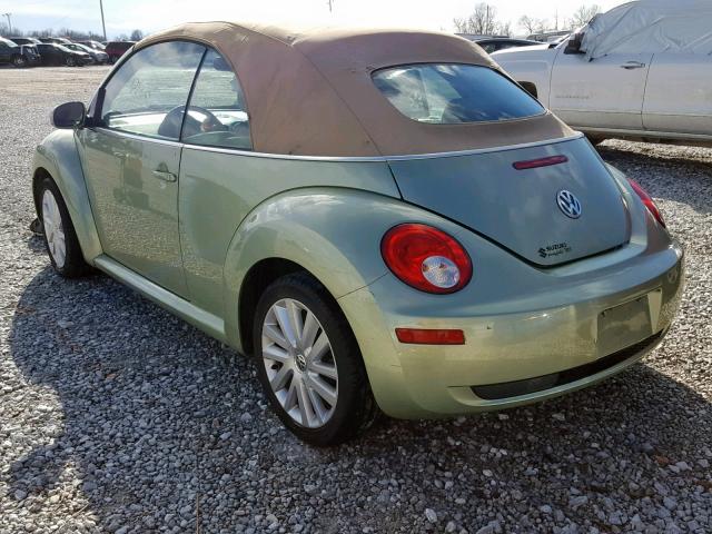3VWRF31Y98M417781 - 2008 VOLKSWAGEN NEW BEETLE Yaşıl foto 3
