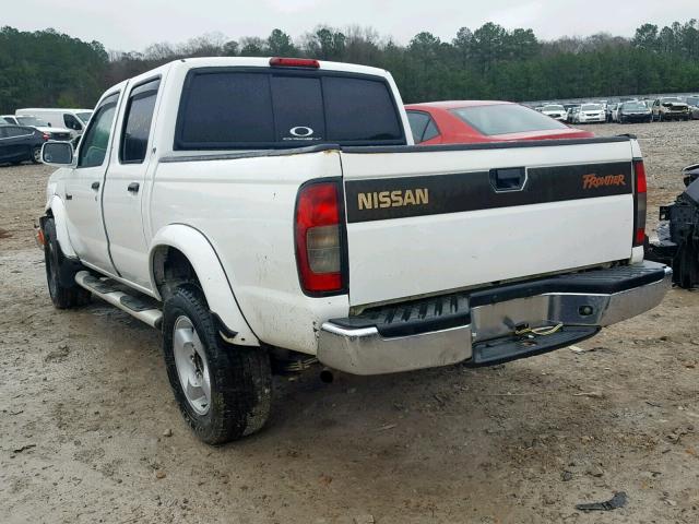 1N6ED27T3YC300127 - 2000 NISSAN FRONTIER C WHITE photo 3