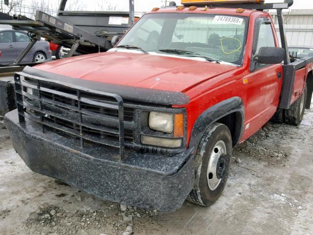 1GBJC34K0RE141423 - 1994 CHEVROLET GMT-400 C3 RED photo 2