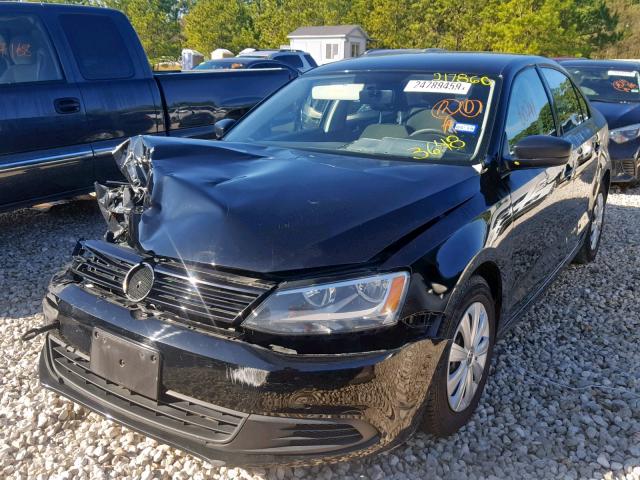 3VW2K7AJ6EM433648 - 2014 VOLKSWAGEN JETTA BASE 黑色 照片 2