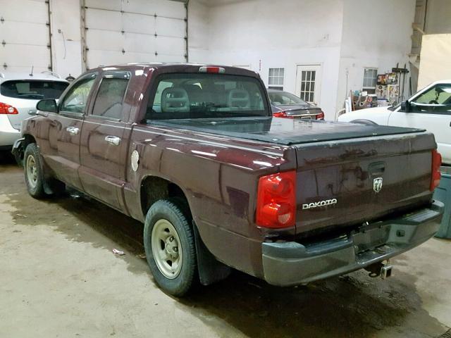 1D7HE28K15S277313 - 2005 DODGE DAKOTA QUA PURPLE photo 3