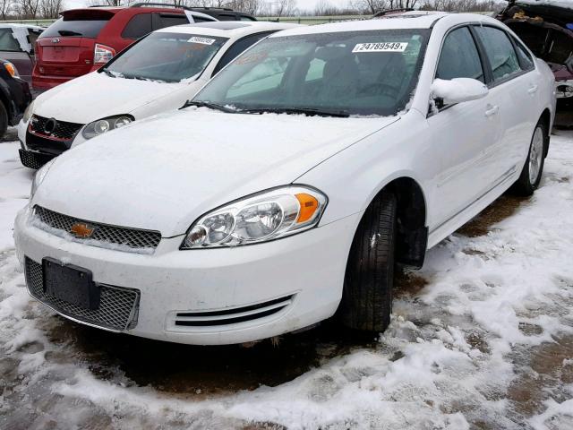 2G1WB5E32E1179716 - 2014 CHEVROLET IMPALA LIM WHITE photo 2