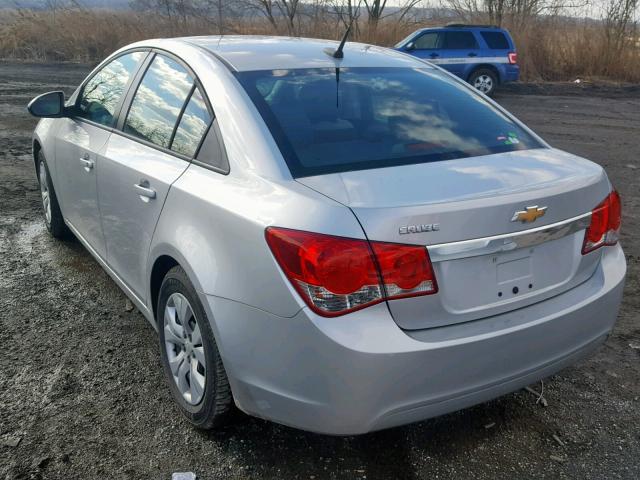 1G1PA5SG3E7204222 - 2014 CHEVROLET CRUZE LS SILVER photo 3