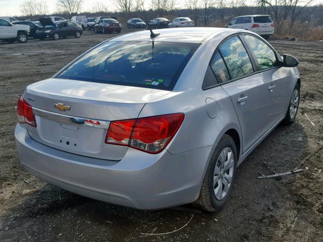 1G1PA5SG3E7204222 - 2014 CHEVROLET CRUZE LS SILVER photo 4