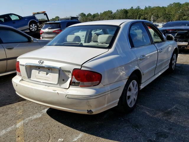 KMHWF25H02A680476 - 2002 HYUNDAI SONATA GL WHITE photo 4