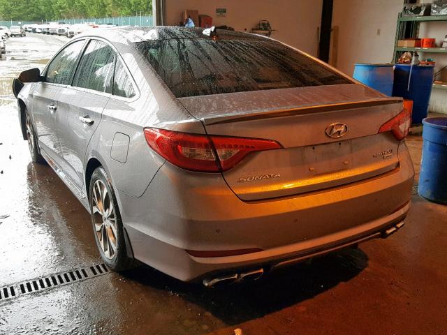 5NPE34AB6FH144846 - 2015 HYUNDAI SONATA SPO SILVER photo 3