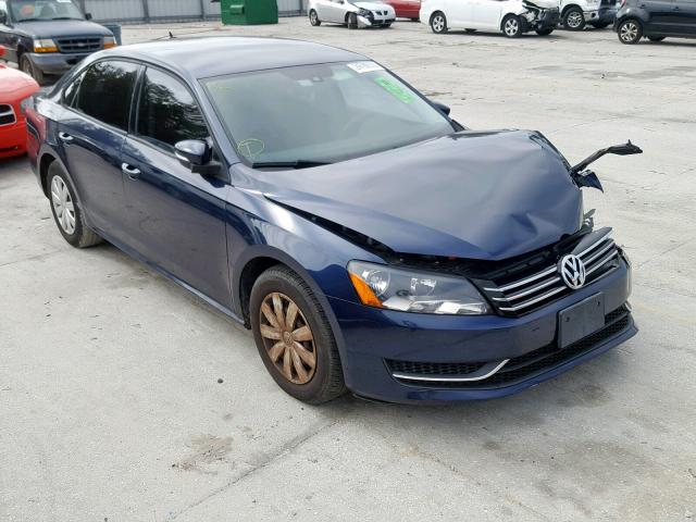 1VWAP7A39DC061656 - 2013 VOLKSWAGEN PASSAT S BLUE photo 1