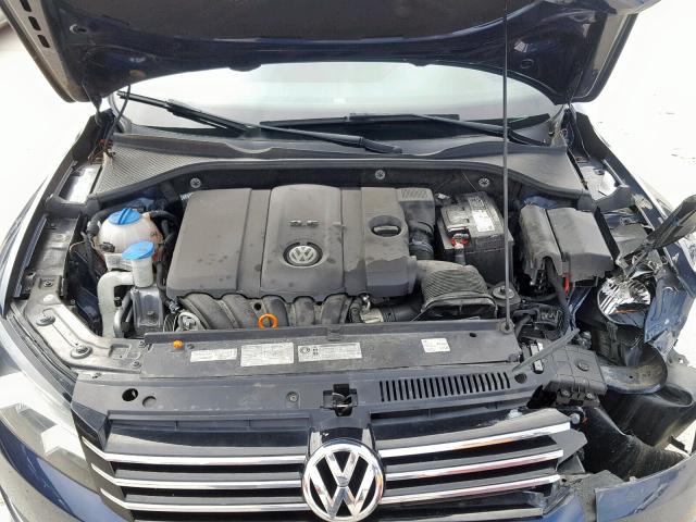 1VWAP7A39DC061656 - 2013 VOLKSWAGEN PASSAT S BLUE photo 7