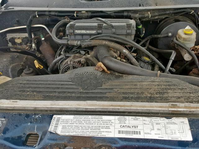 1B7KF23Z9YJ128658 - 2000 DODGE RAM 2500 BLUE photo 7